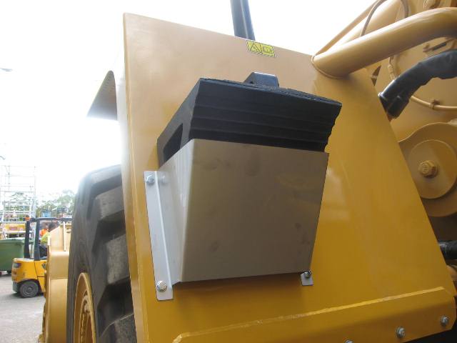 large wheel chock mounted