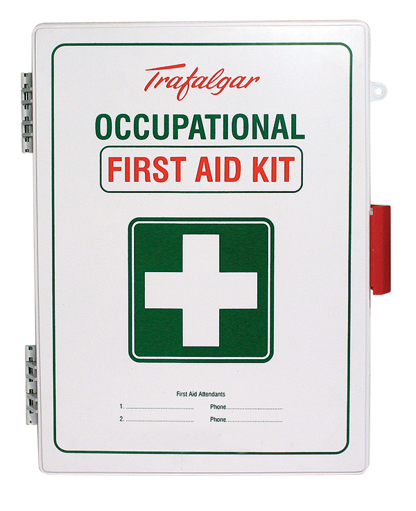 Workplace first aid kit closed