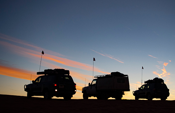 visible safety flag buggy whips in sand dunes