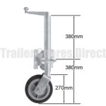 Jockey wheel product image sold at trailer spares direct